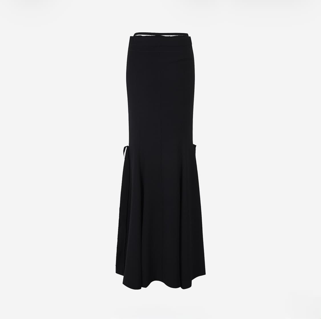오토링거 우먼 머메이드 수트 스커트 블랙 - 24FW 상품이미지1