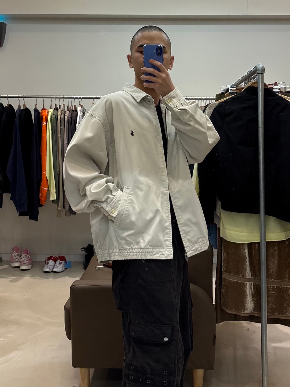 폴로 랄프로렌 스윙탑 자켓 아이보리  상품이미지8