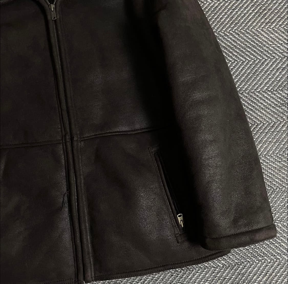 컬럼비아 USA 오리지날 브라운 스웨이드 무스탕 y 2435후르츠 상품이미지2