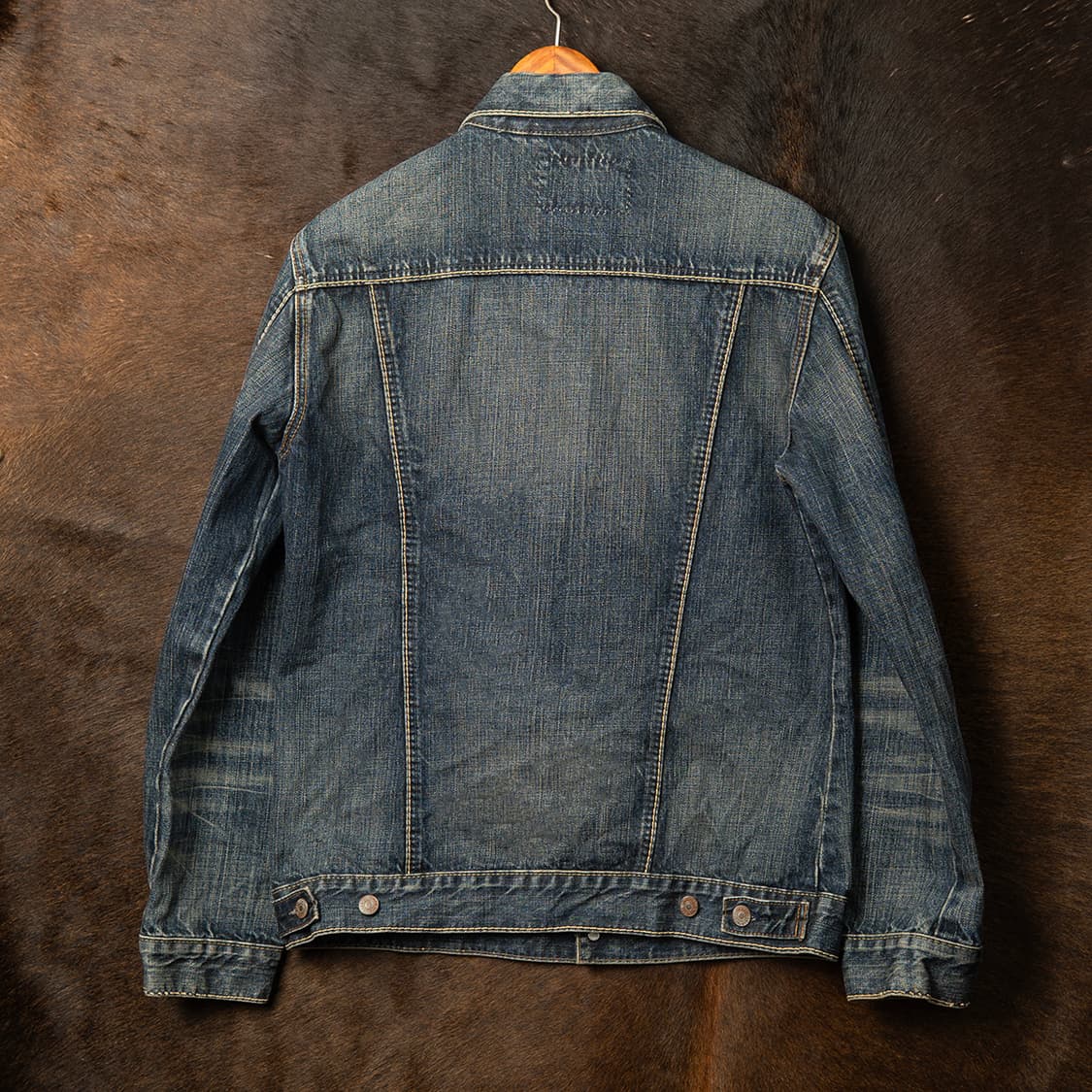 [98] 00s 리바이스 레드룹 새들스티치 데님 트러커 자켓  상품이미지4