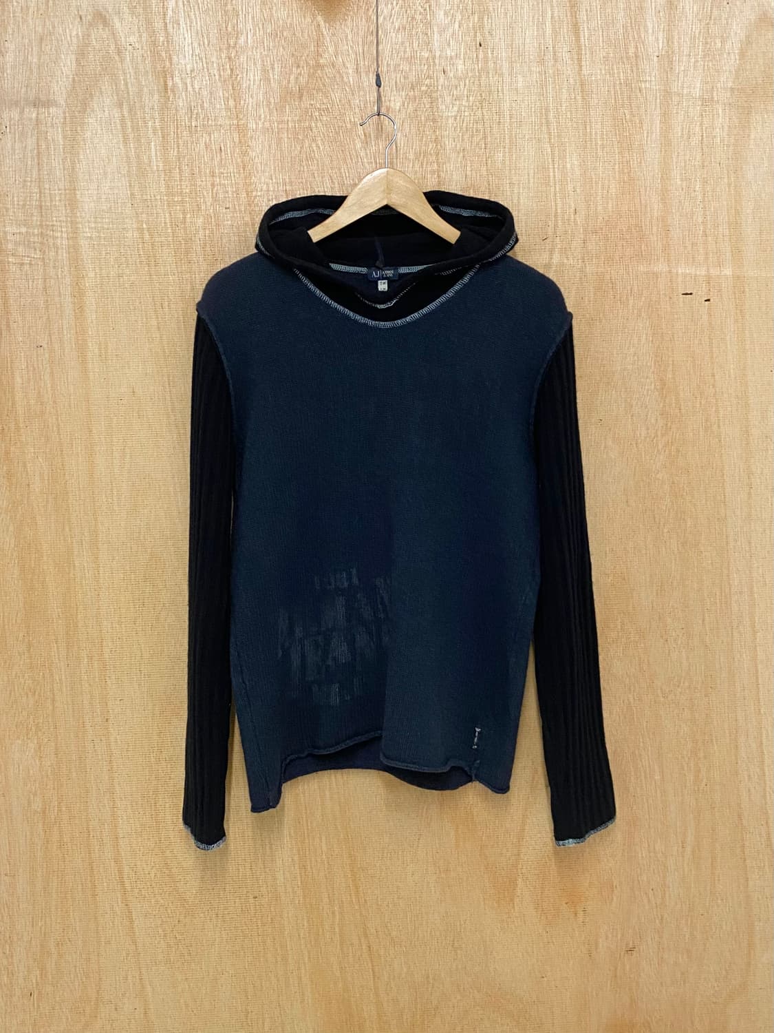 ARMANI JEANS hood knit 알마니 진스 후드 니트 상품이미지1