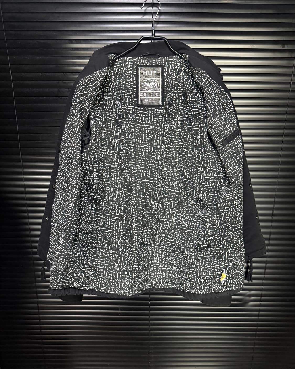HUF 허프 헤이즈 콜라보 코치 자켓 블랙 카라 워크 자켓 스트릿 S 상품이미지8