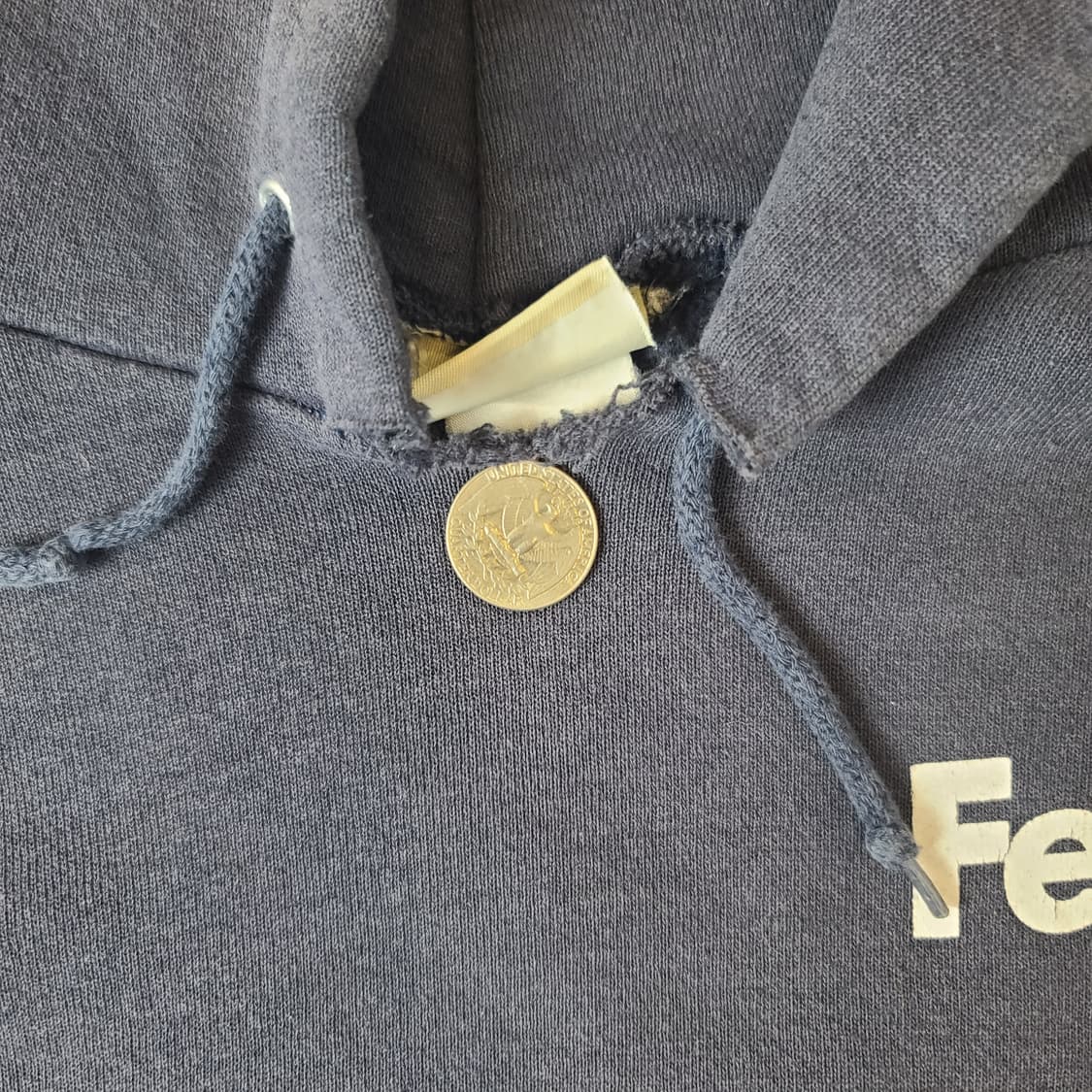 빈티지 Fedex 로고 후드 네이비 상품이미지4