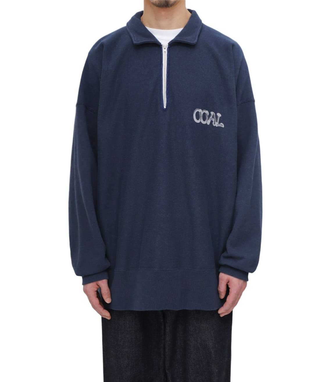 나나미카 OOAL 하프 집업 스웻 네이비 상품이미지2