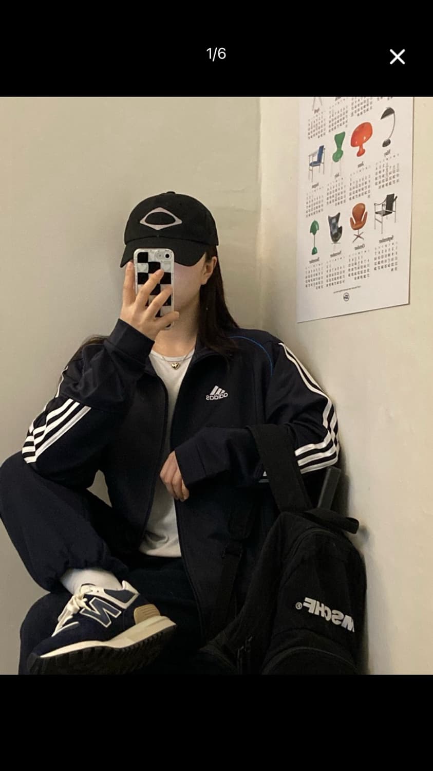 아디다스 져지 (곤색) 상품이미지2