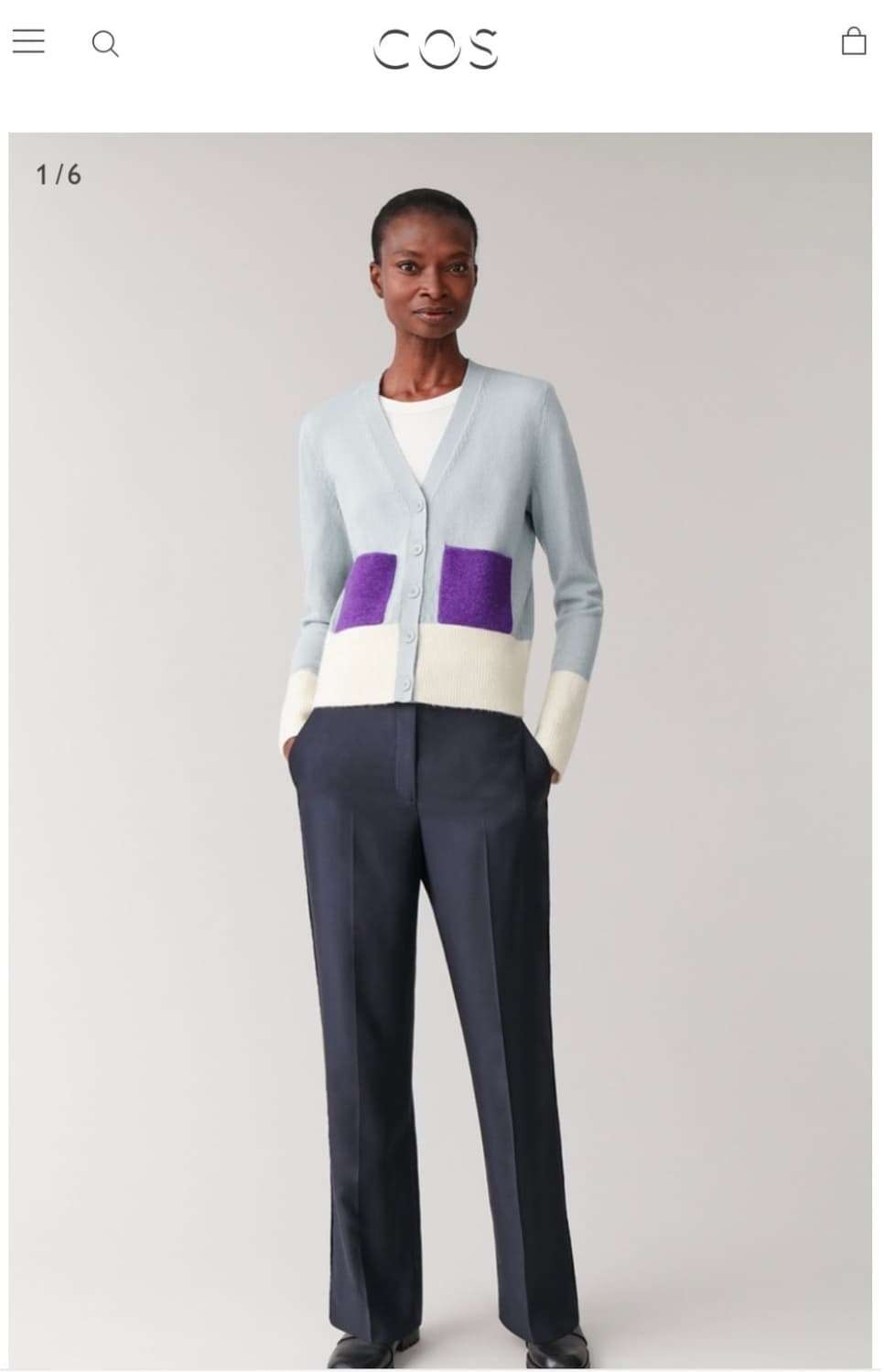 COS 코스 컬러블럭 가디건 상품이미지2