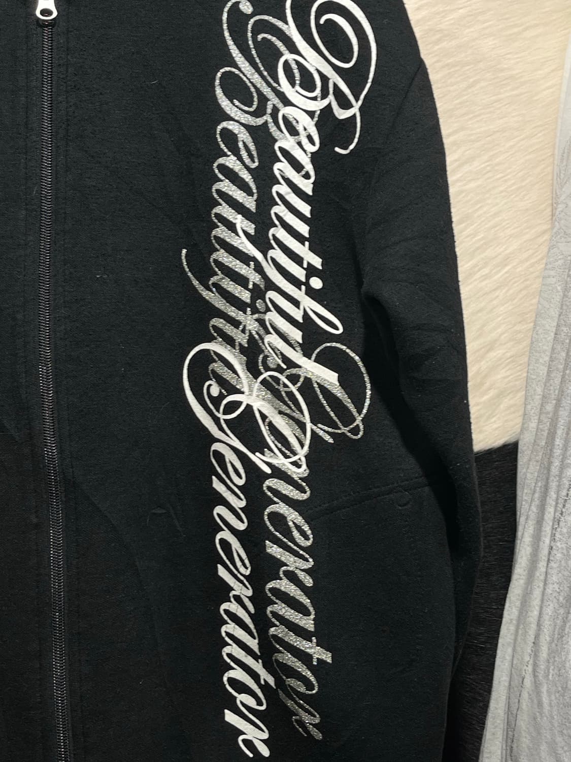 펑크 프린팅 후드집업 상품이미지2