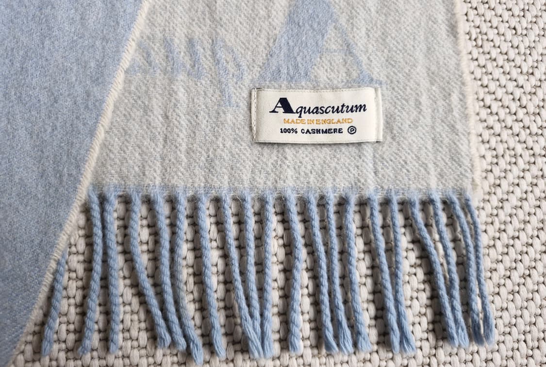 아쿠아스큐텀 캐시미어 목도리 머플러 상품이미지2