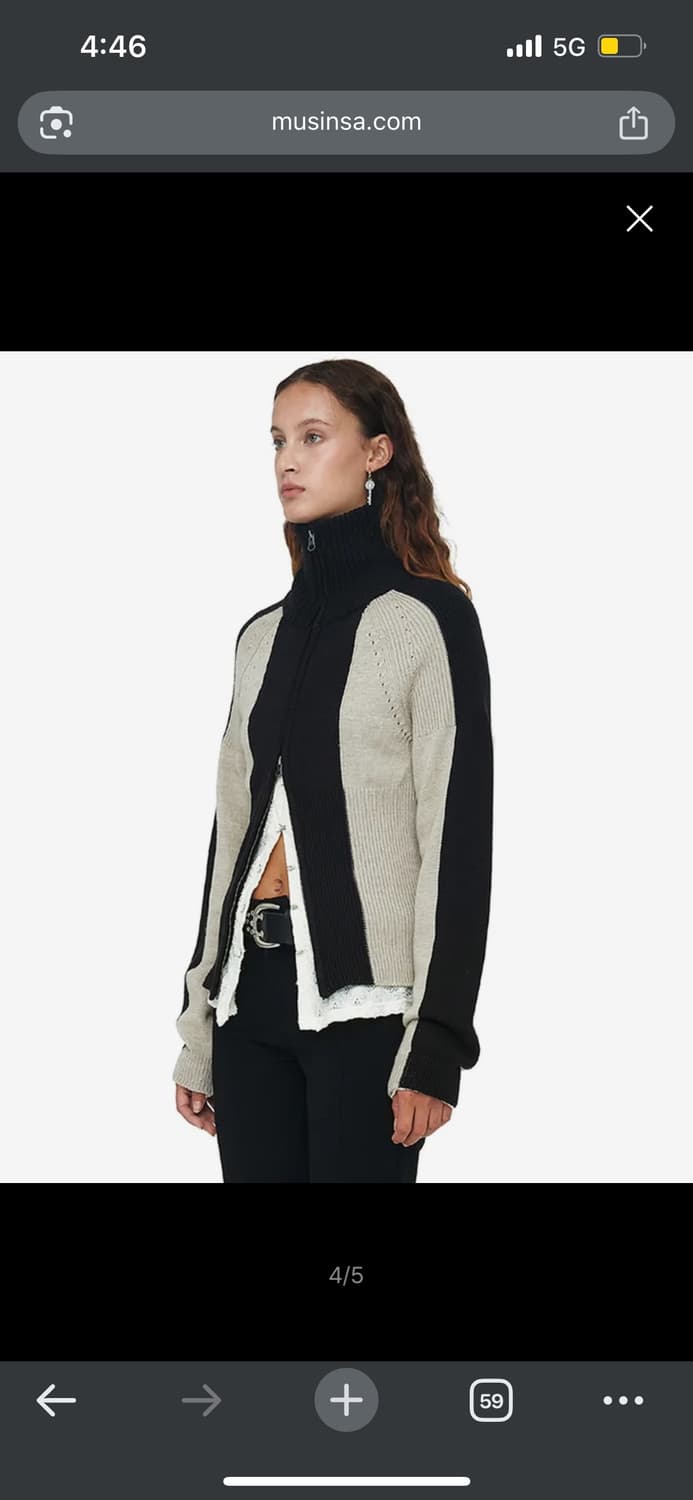 CERRIC LINE KNITTING ZIP UP 상품이미지1