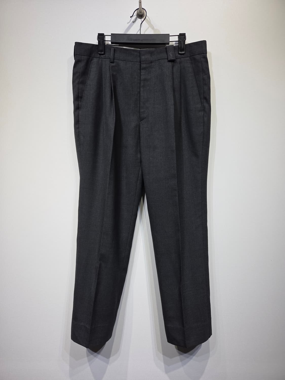 YSL 입생로랑 옴므 원턱 울 블렌드 슬랙스 상품이미지2