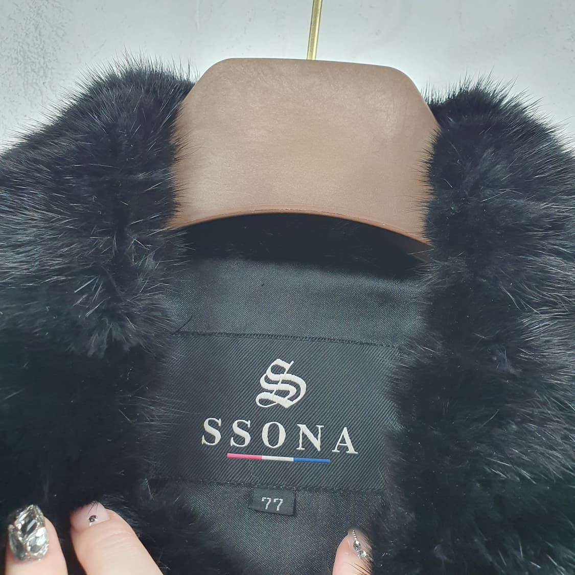 77 SSONA 여성 밍크 양가죽 100% 퍼 자켓 상품이미지4