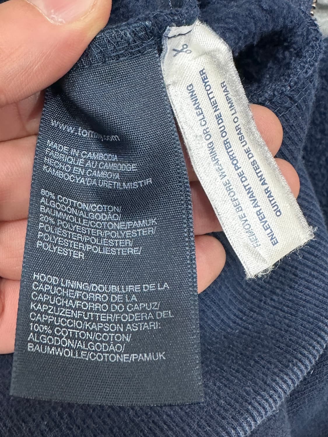 타미힐피거 후드집업 네이비 M 상품이미지5