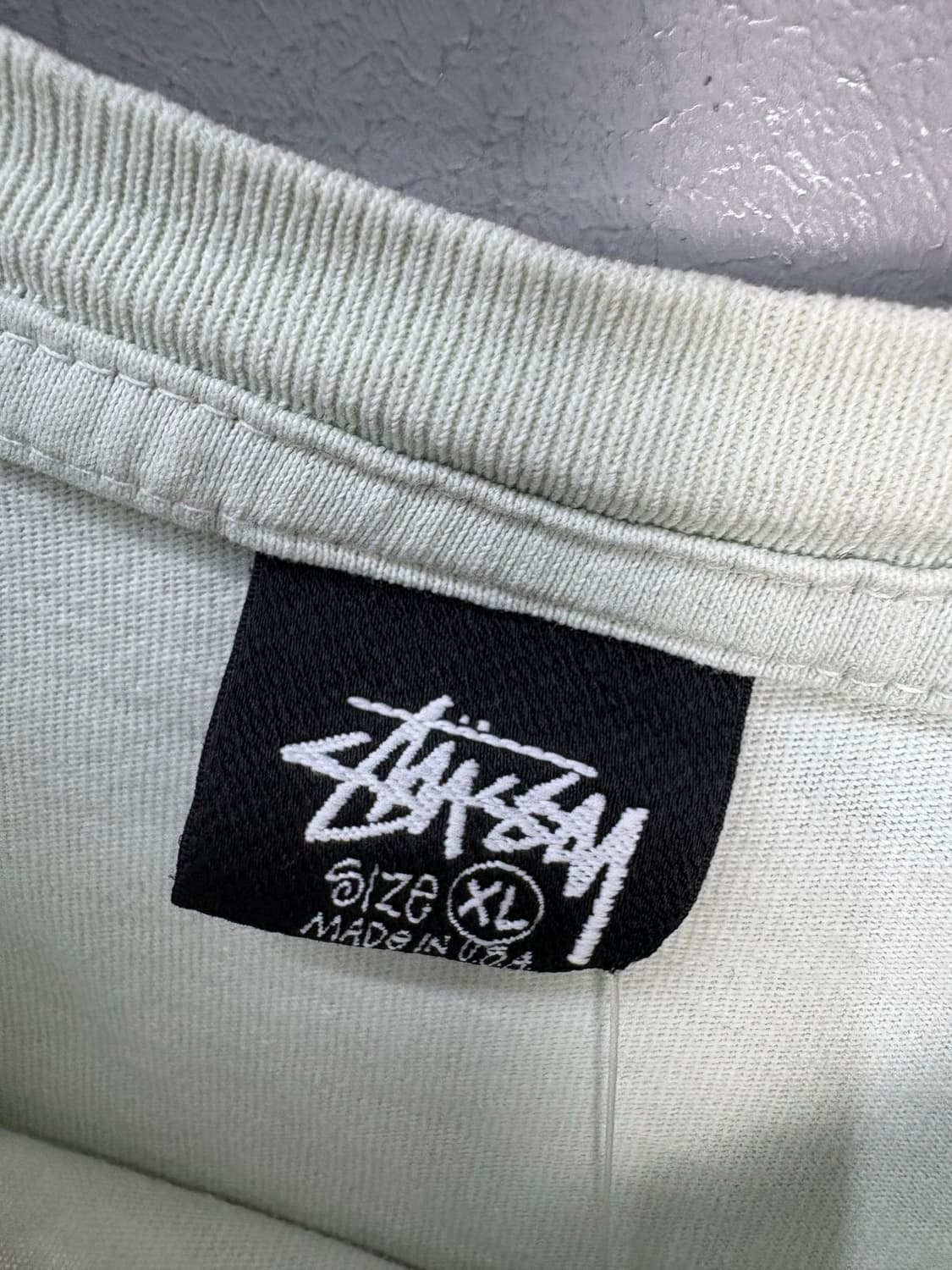 스투시 X 힐 더 베이 피그먼트 다이드 민트 반팔 A3425 상품이미지6