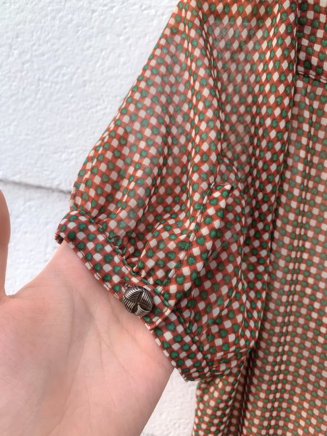 브라운 하트도트 원피스 상품이미지8