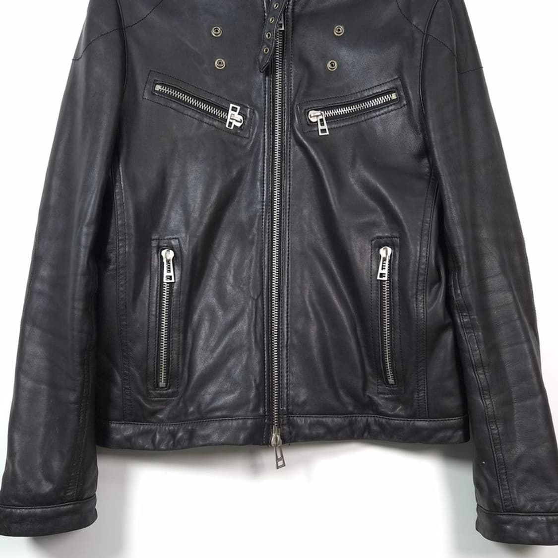 쟈딕앤볼테르 옴므 램스킨 레더 자켓 S 상품이미지3