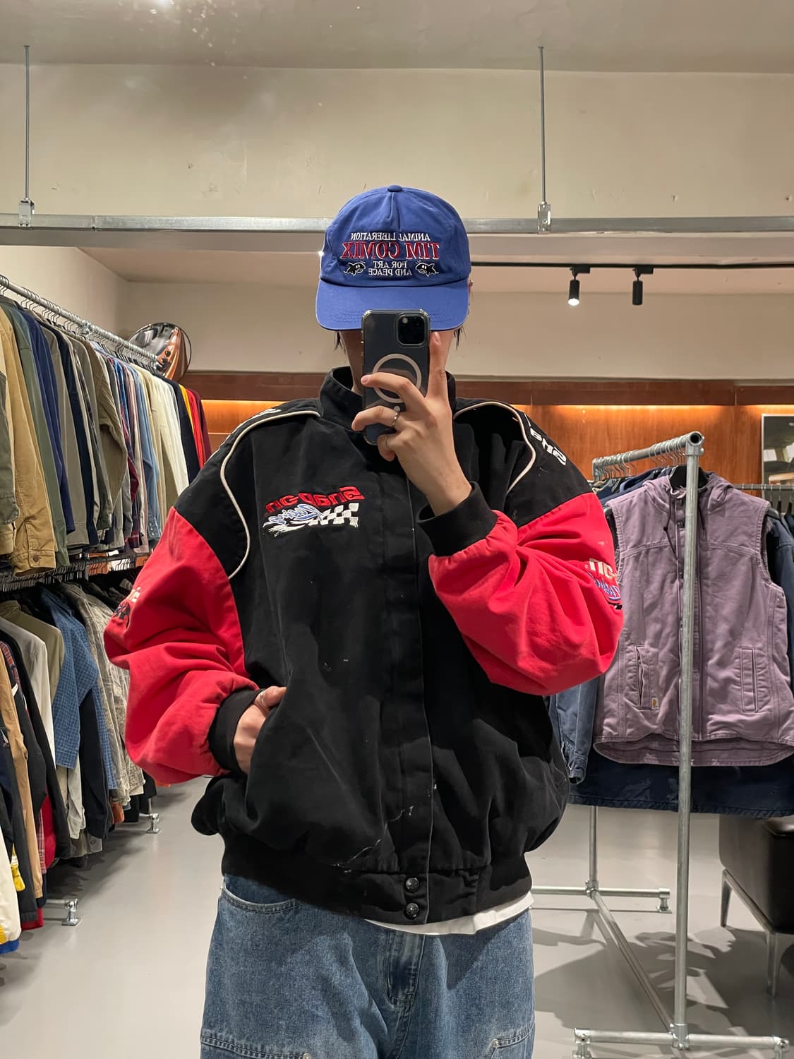 Snap on 레이싱 자켓 (페인팅) 상품이미지3