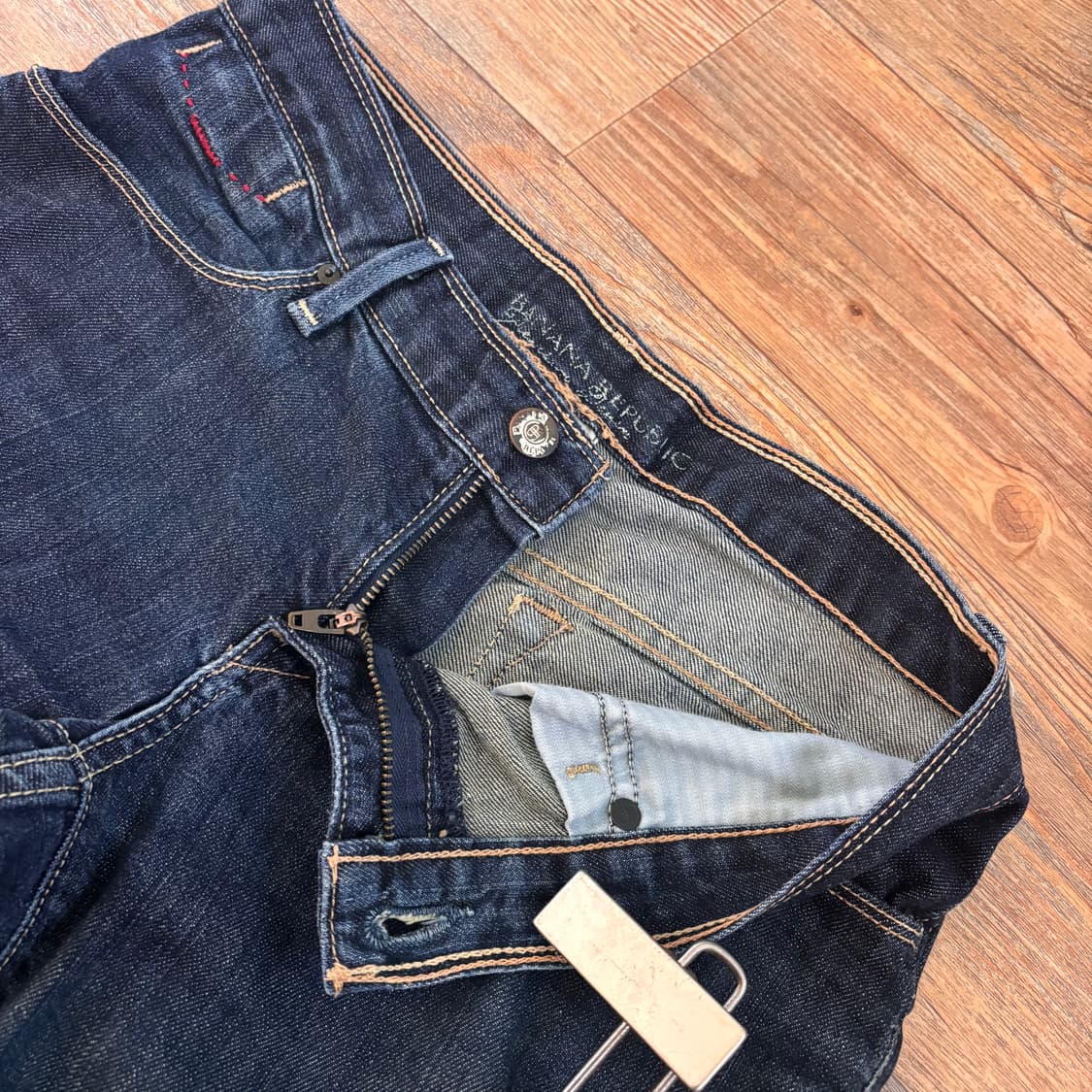 바나나 리퍼블릭 루즈핏 데님 청바지 26 27 스판 세련된 실루엣 상품이미지3