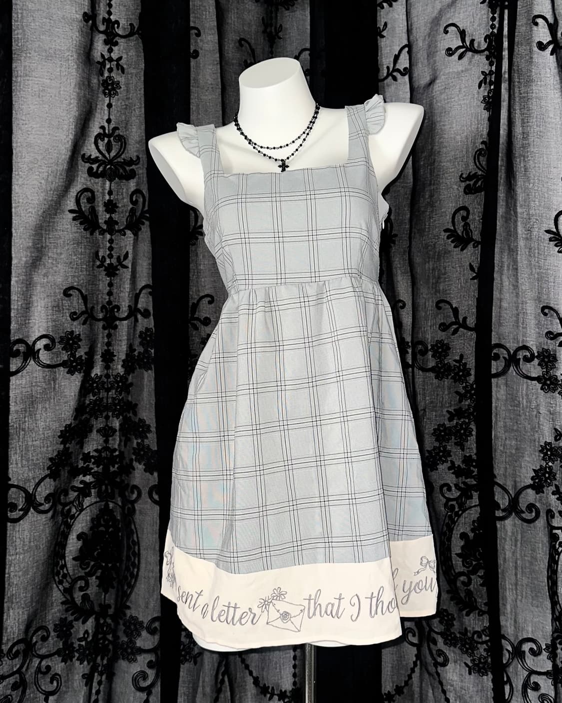 Blue Checkered Dress 상품이미지1