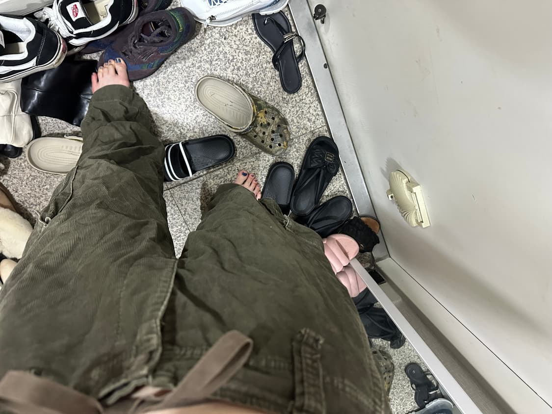 코듀로이 카키 카고팬츠 상품이미지5