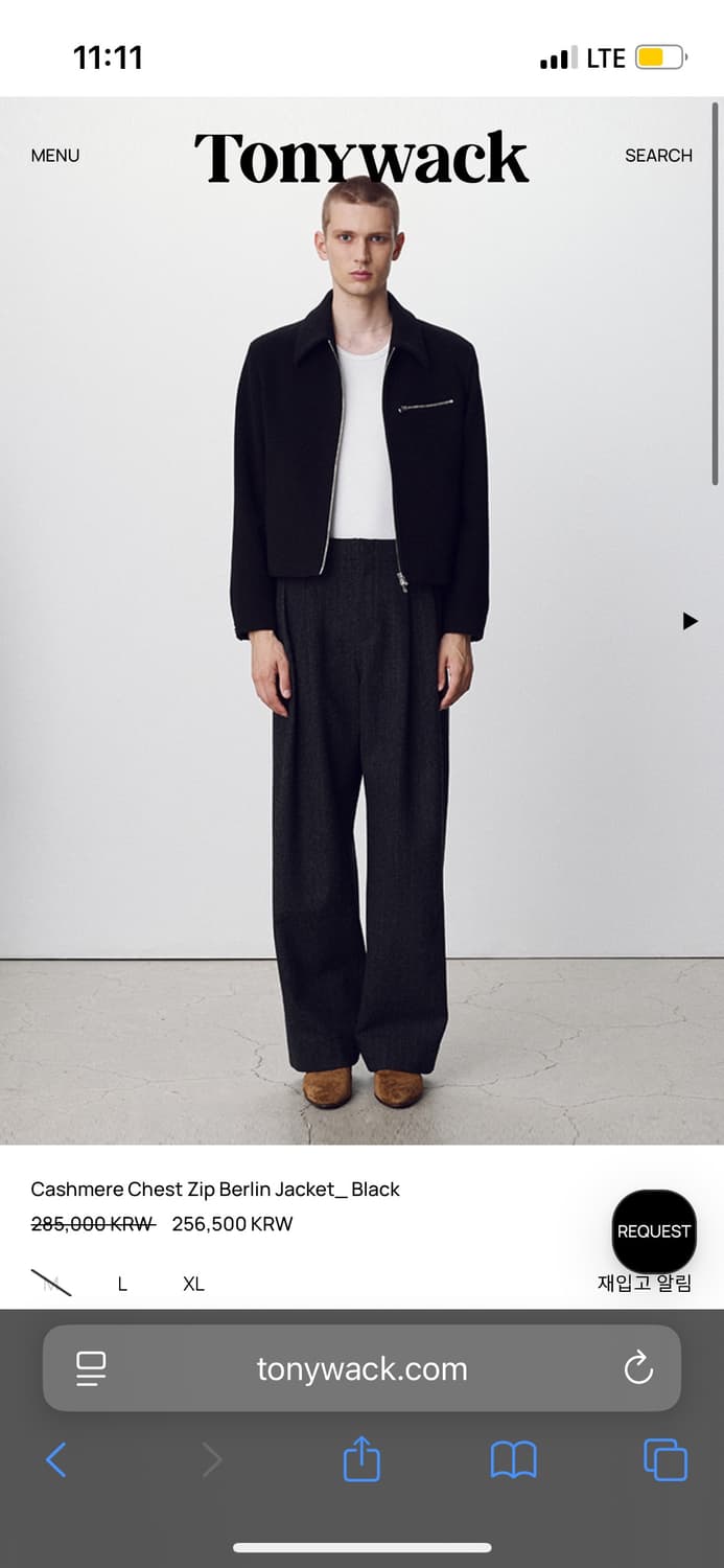 Tonywack베를린 Cashmere Chest Zip Berlin 자켓 상품이미지4