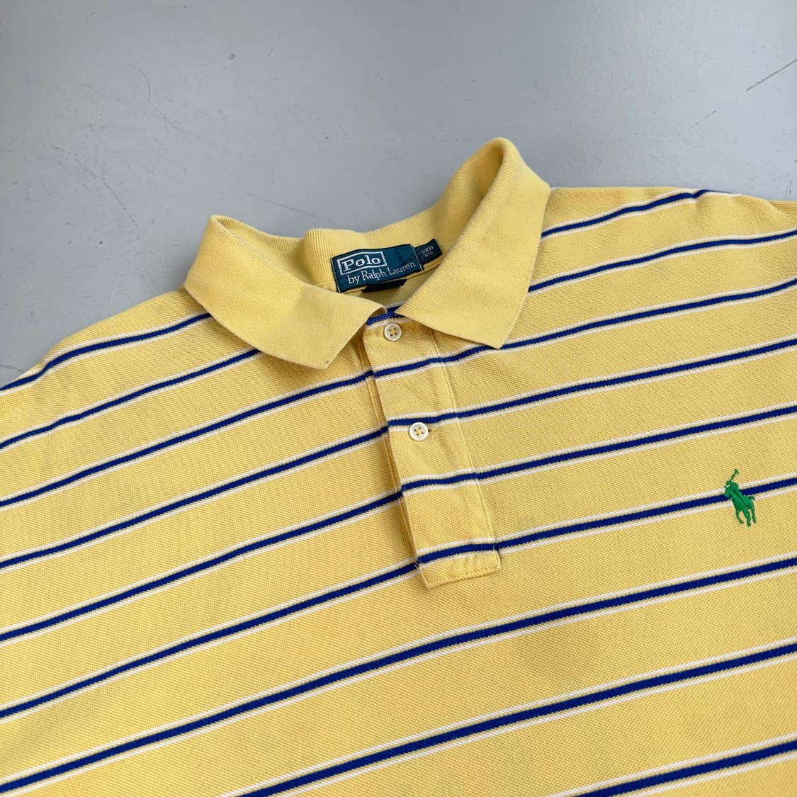폴로 빅사이즈 포니 스트라이프 PK 카라 반팔 티셔츠 상품이미지3