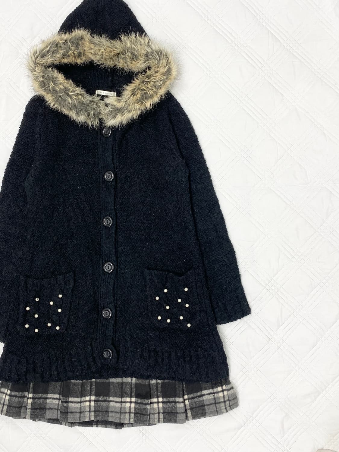 ꒰ঌ 엑시즈팜 울프죠 폭닥 가디건 세트 ໒꒱ 상품이미지2