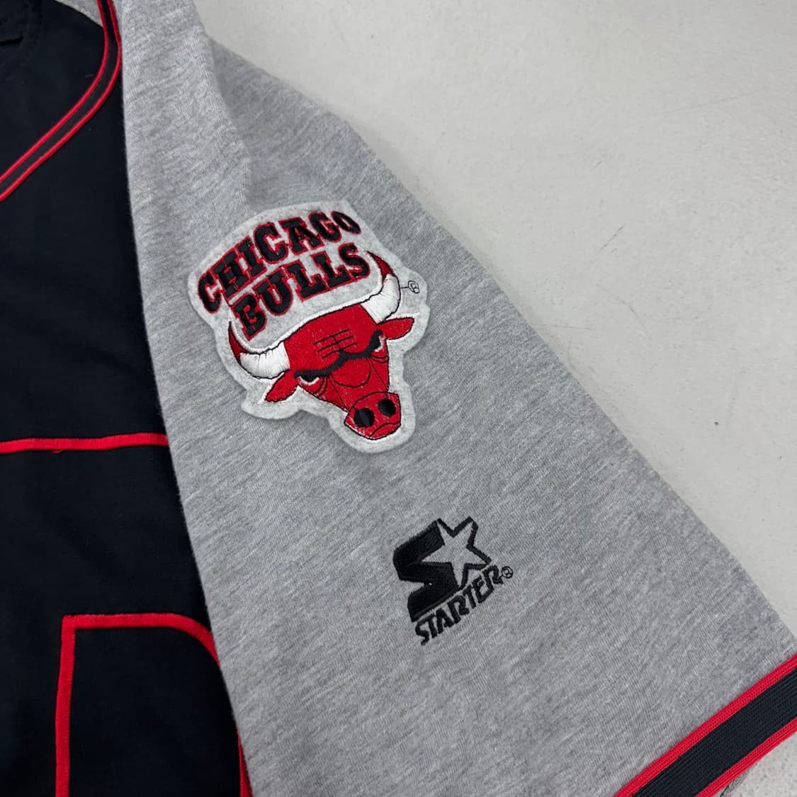 스타터 X NBA 90s 시카고불스 반팔 베스킷볼 유니폼 져지 상품이미지5