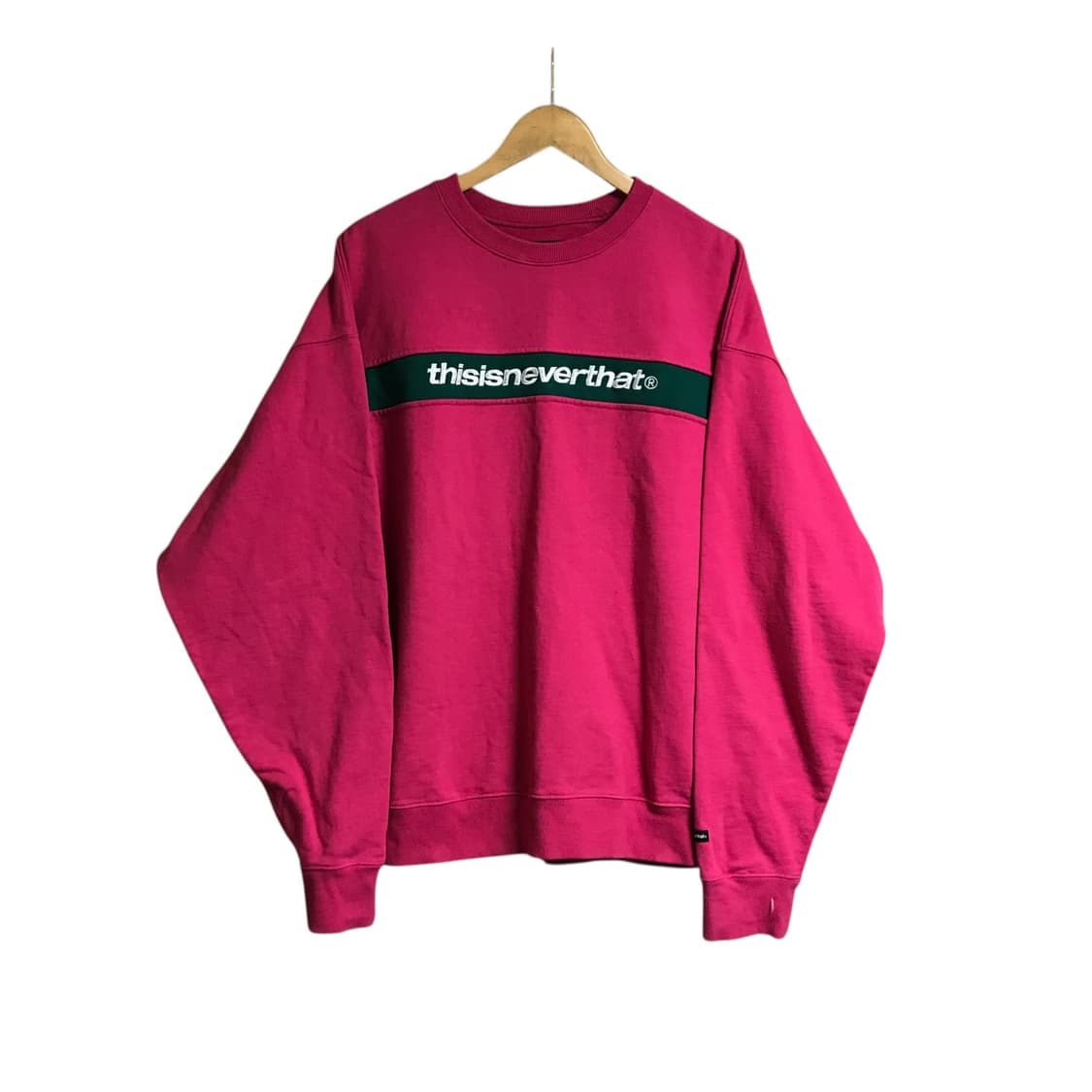 디스이즈네버댓 핑크 라운드 스웻셔츠 상품이미지2