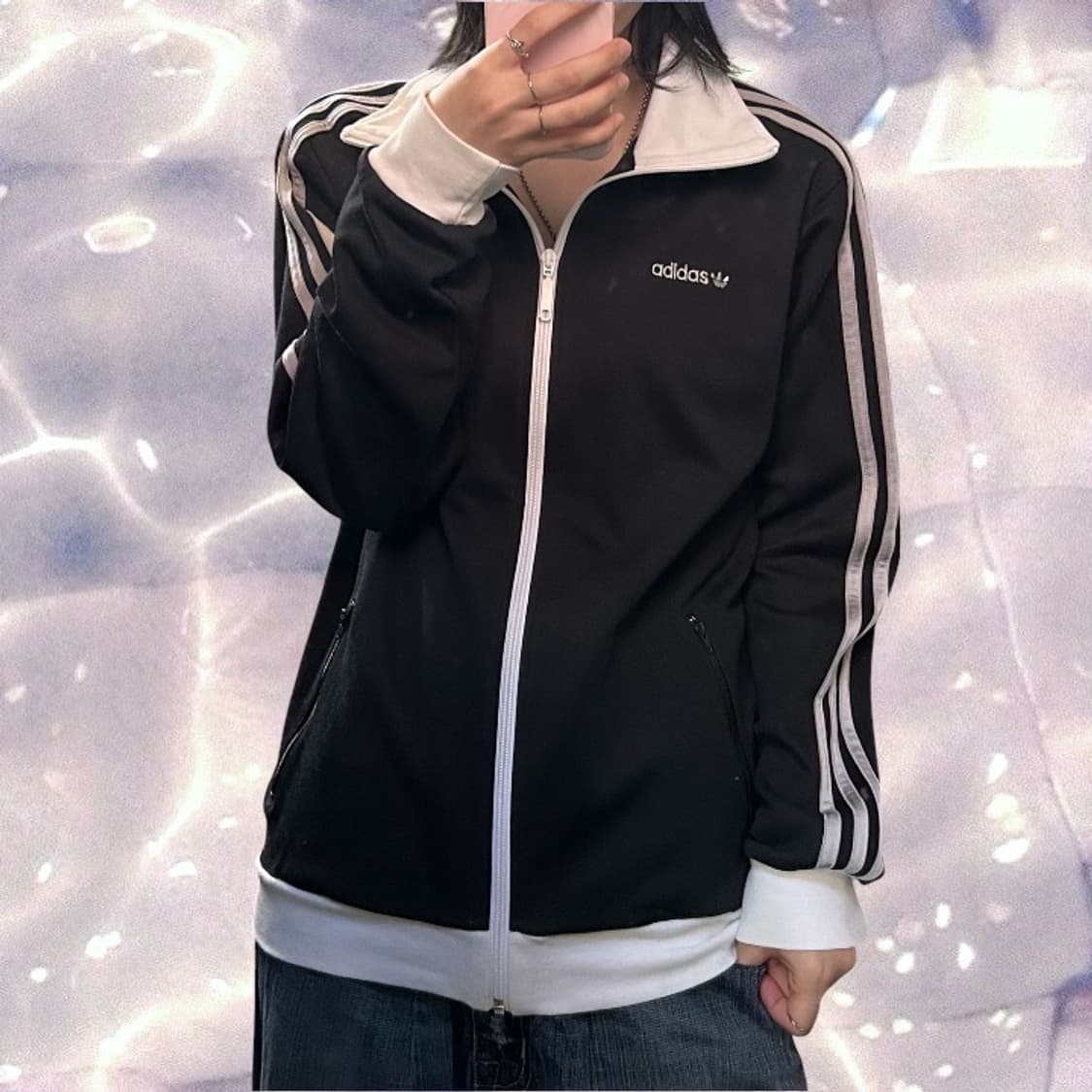 00s 아디다스 베켄바우어 범고래 져지 검흰 100  상품이미지2