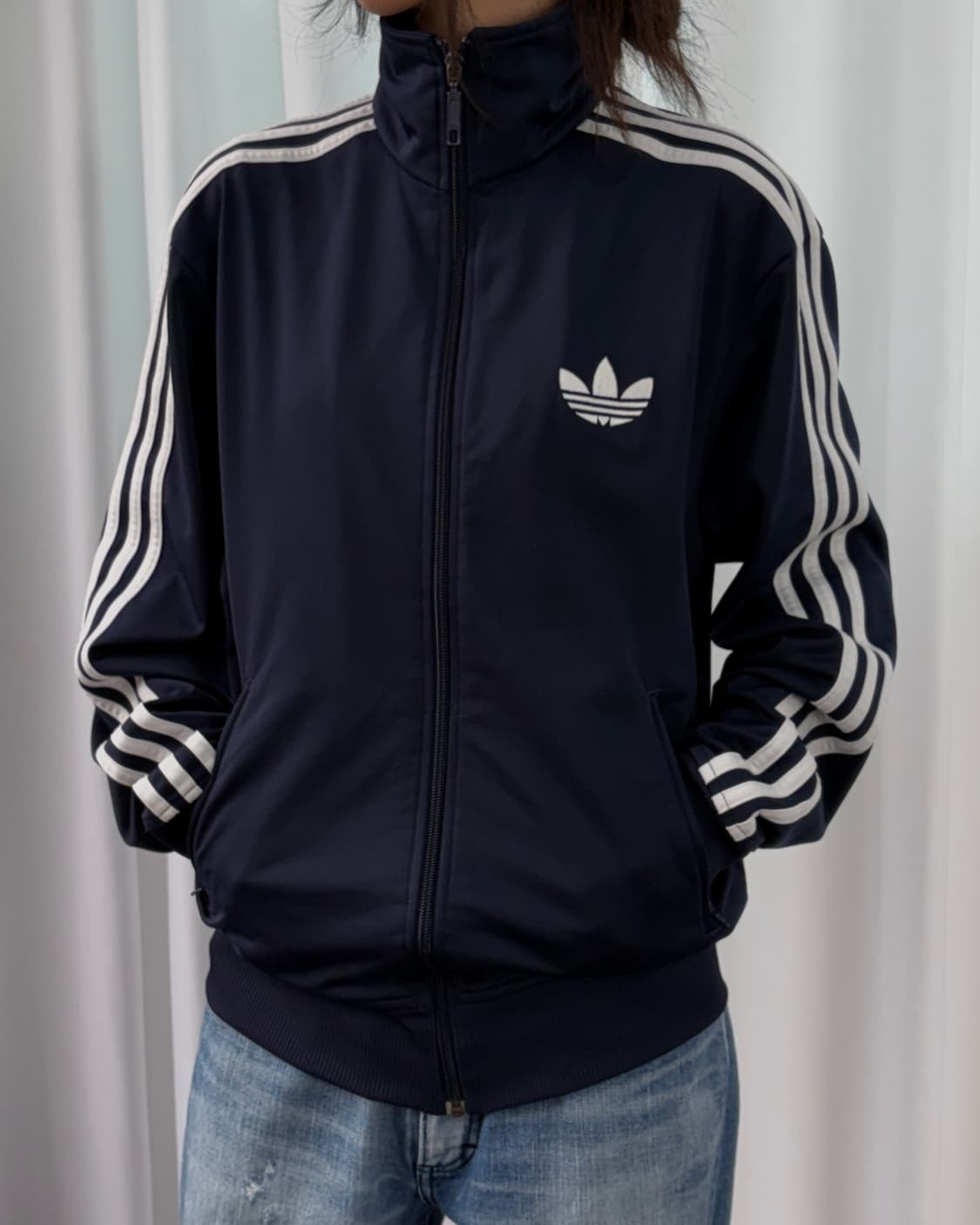 [S-M]아디다스 구형 파이어버드 네이비 트랙탑 져지 상품이미지1