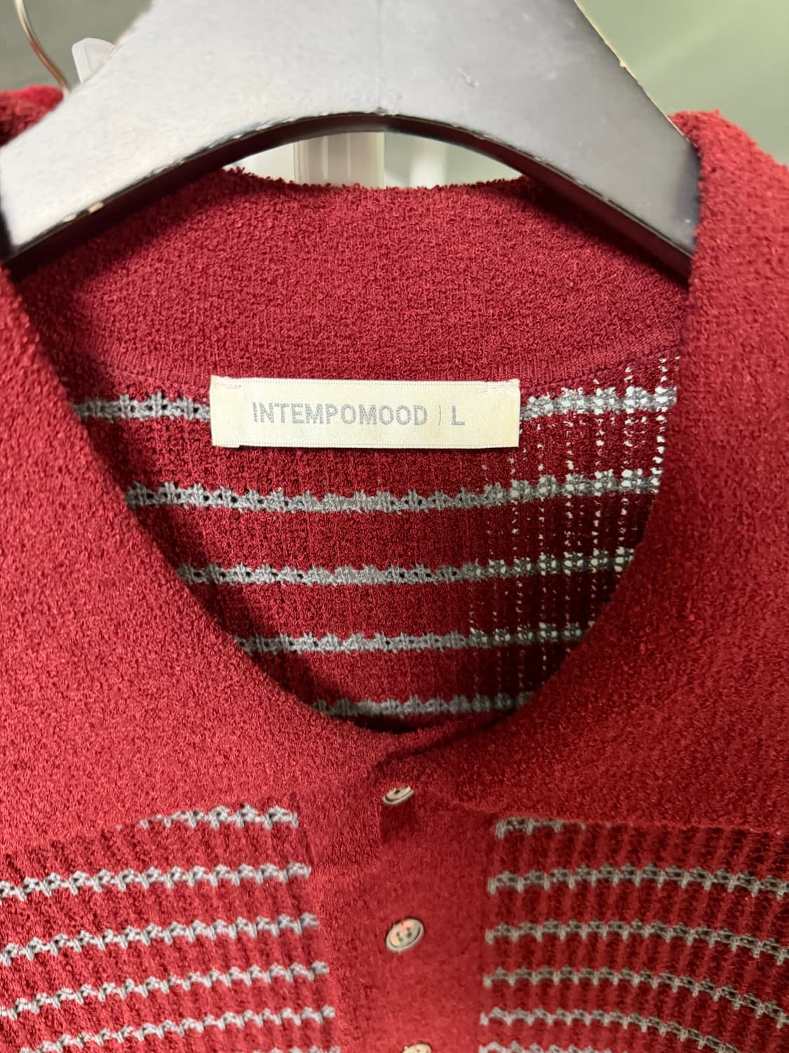 인템포무드 반팔 카라니트 상품이미지3