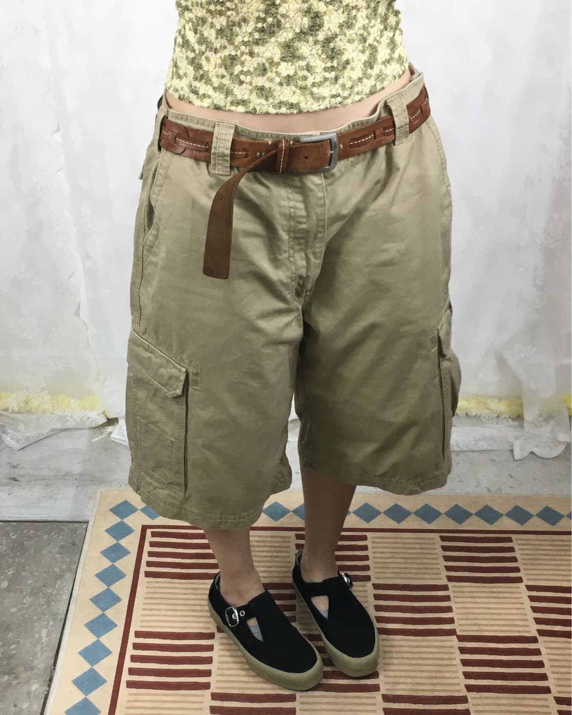 DICKIES beige cargo bermuda pants 상품이미지2