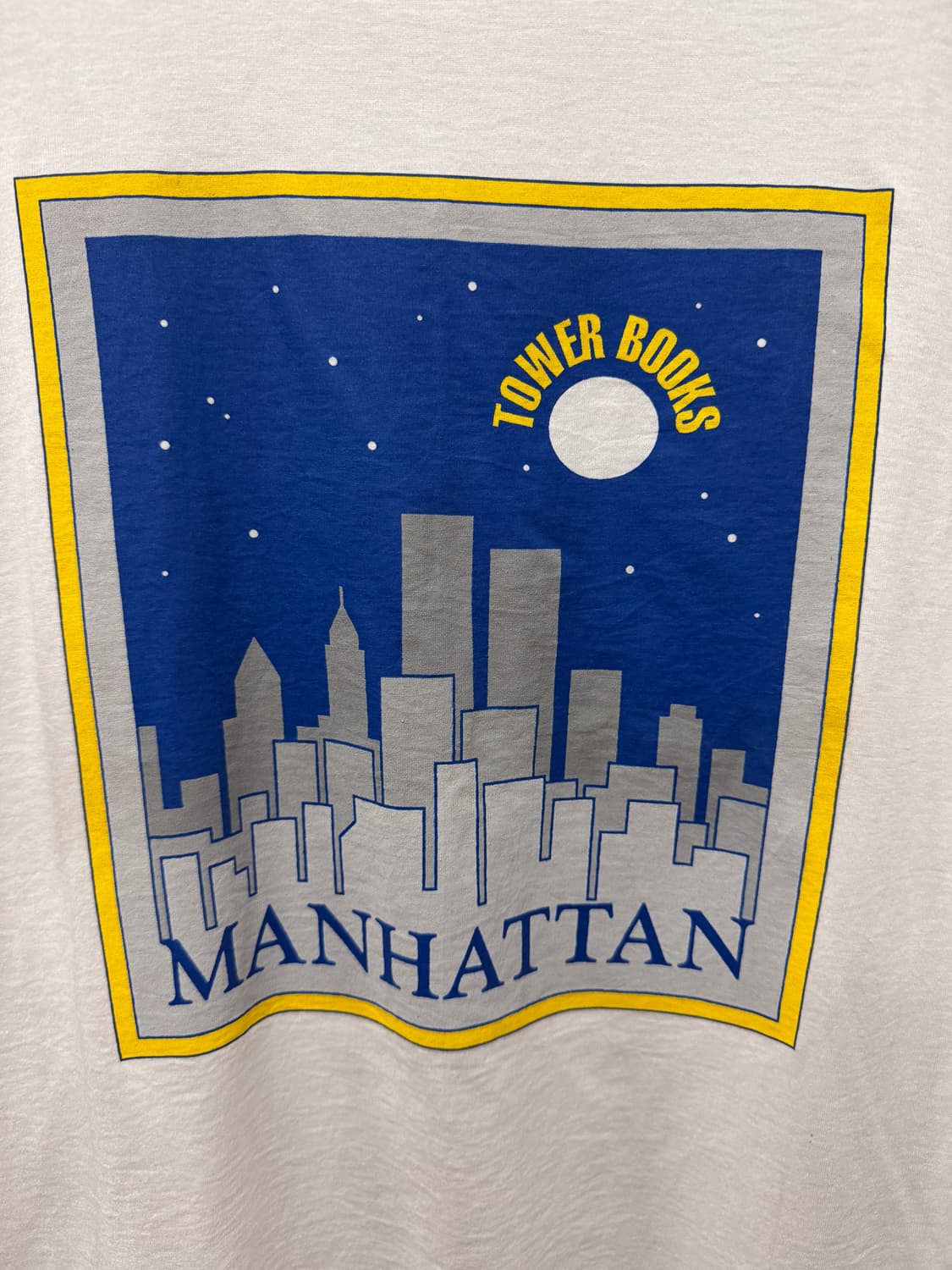 1990년대 빈티지 싱글 스티치 타워 북스 맨해튼 티셔츠 상품이미지1