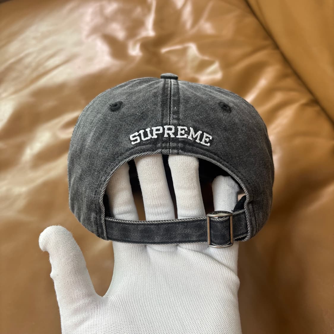 슈프림 S로고 6패널 볼캡 모자 20ss 피그먼트 블랙 상품이미지8
