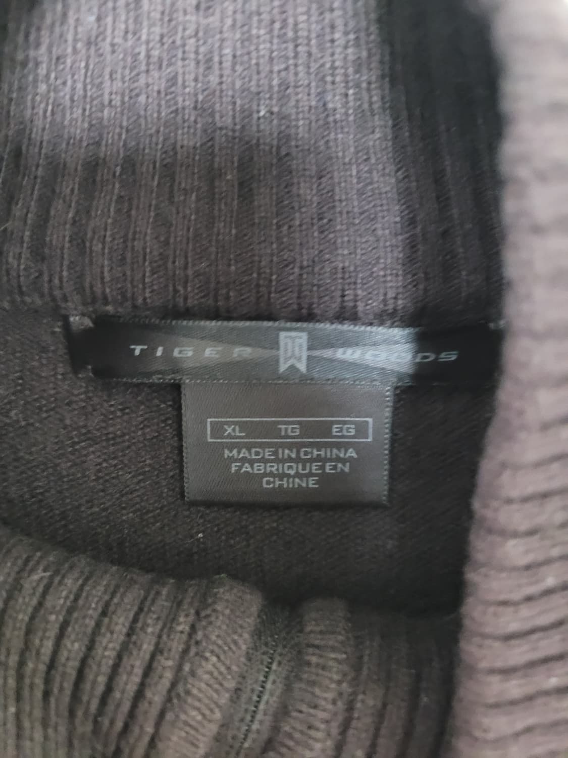 나이키 타이거우즈 골프 캐시미어 하프 집업 니트 XL 상품이미지6