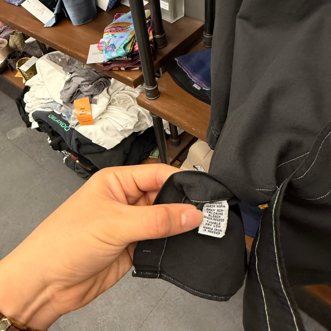 M 폴로 랄프로렌 새상품급 커스텀 핏 정품 블랙 다잉 스티치 셔츠 온12 상품이미지9