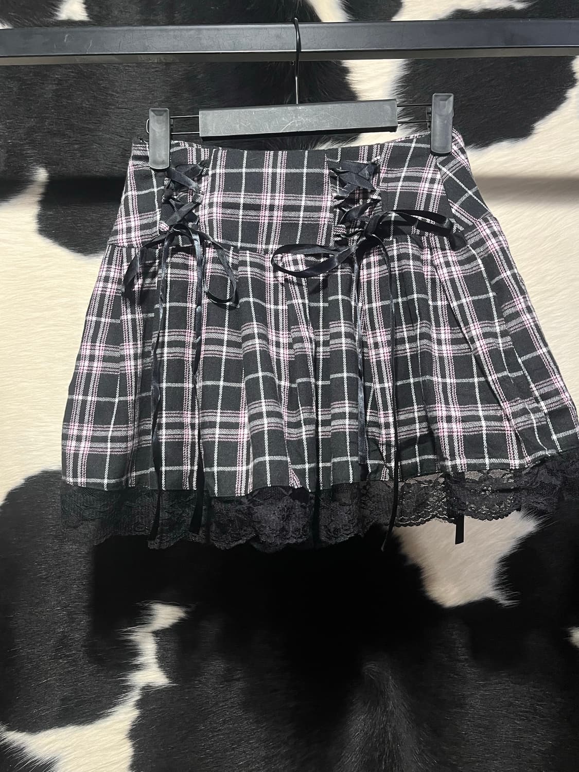 아일렛 체크패턴 스커트 상품이미지4