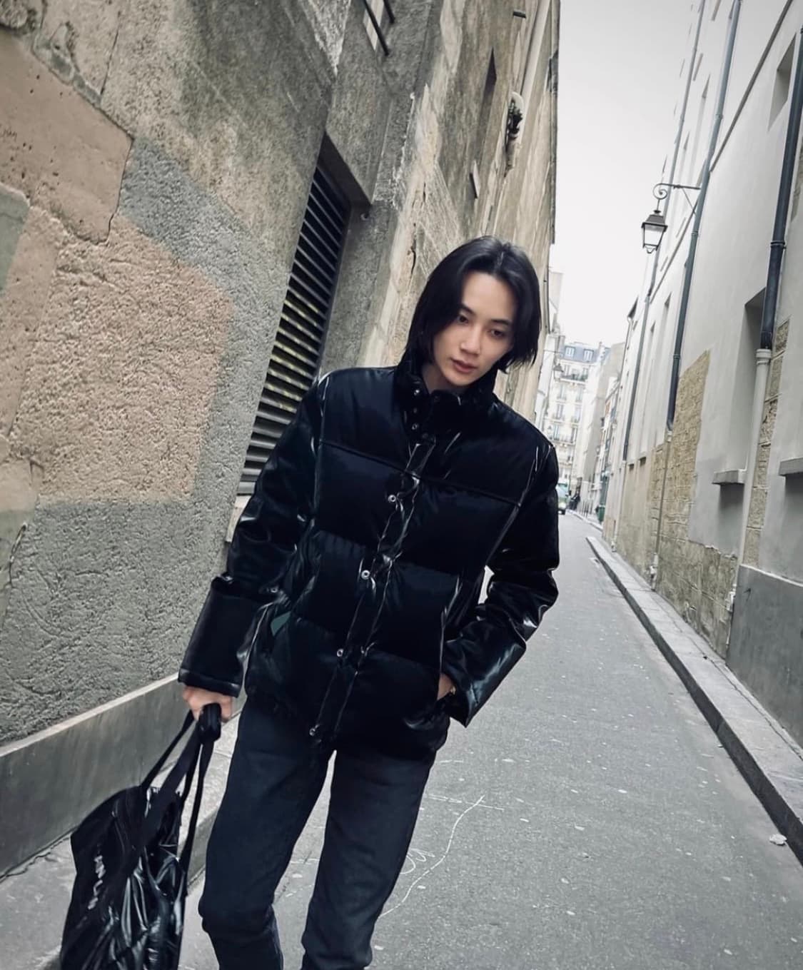 생로랑 래커드 패딩  상품이미지4