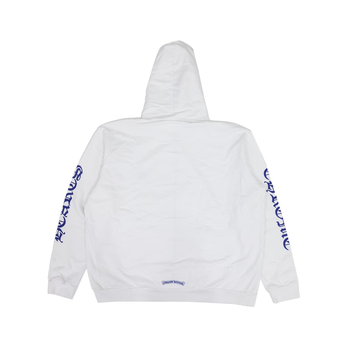 크롬하츠 Chrome hearts 버티컬 로고 집업 후드 화이트 블루 상품이미지2