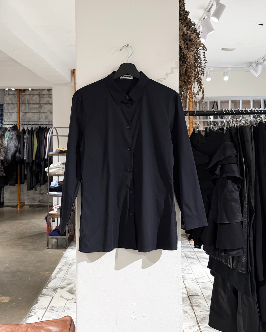 질샌더 블랙 클래식 셔츠 상품이미지1