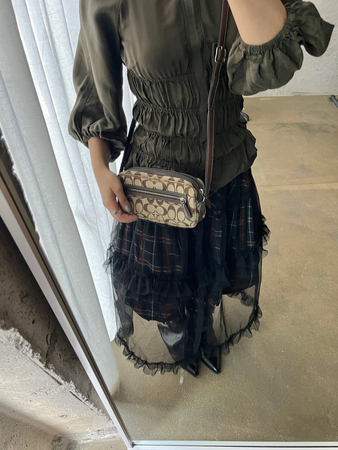 00s Coach 코치 CC패턴 카메라백 상품이미지1