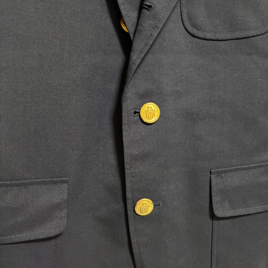 제이프레스 3 roll 2 금장 블레이저 자켓 / 네이비, S 상품이미지4