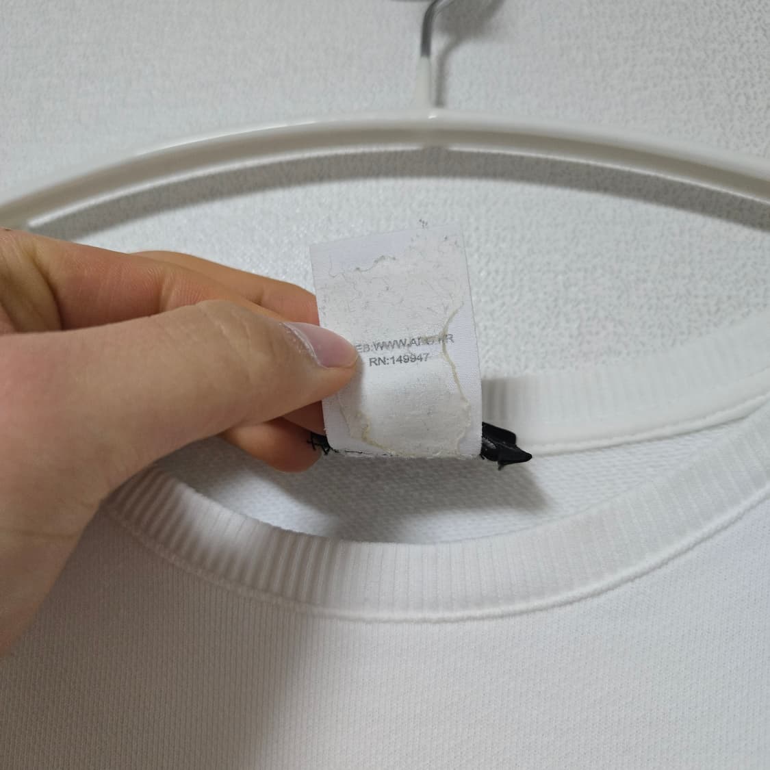 아페쎄 코튼 스웻셔츠 / 여성 맨투맨/ 여자 맨투맨  상품이미지4