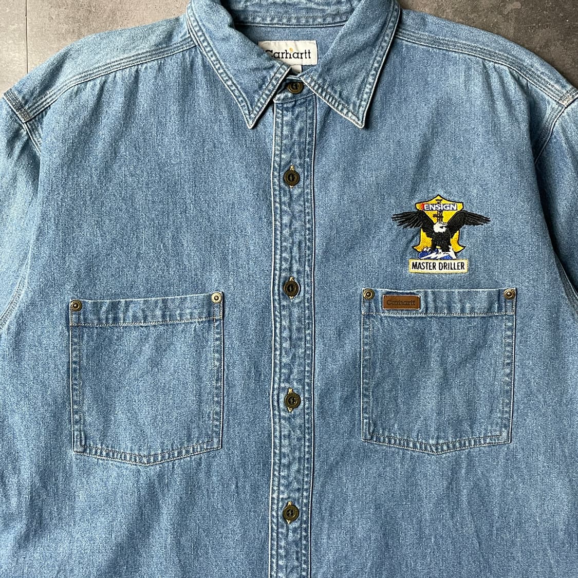 CARHARTT 00s 칼하트 코튼 데님 워크 셔츠 A00919 상품이미지3