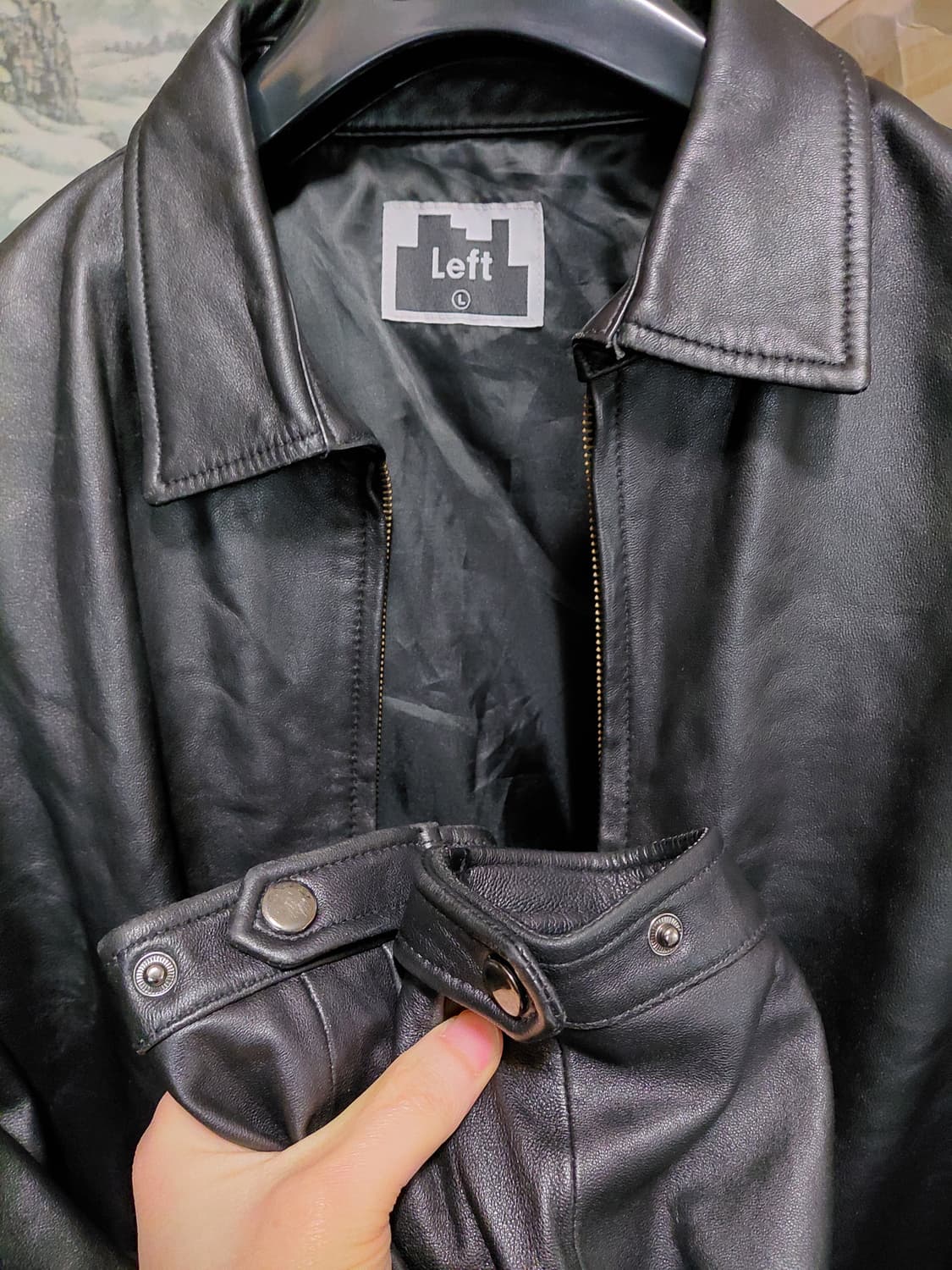 [레프트서울]양가죽 점퍼 L(105)사이즈  상품이미지8