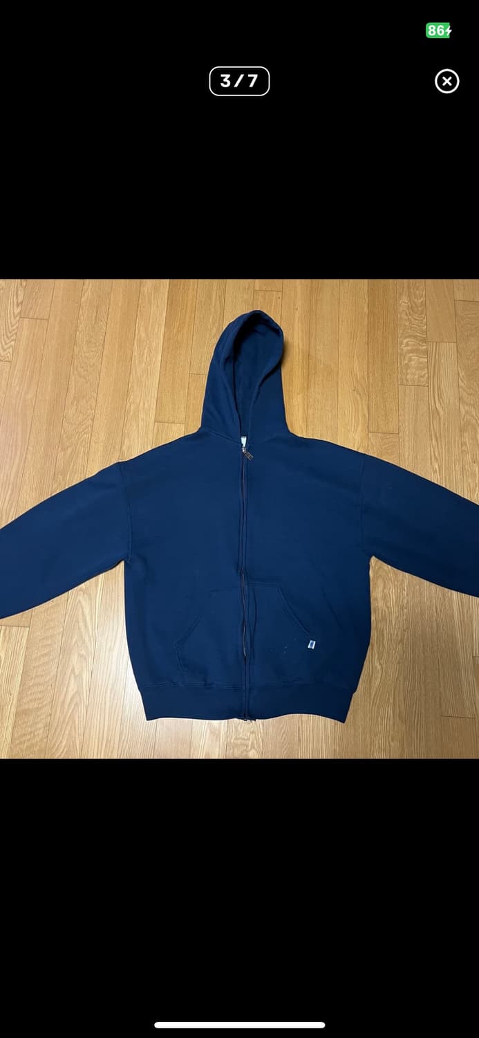 러셀 후드집업 네이비 L 상품이미지4