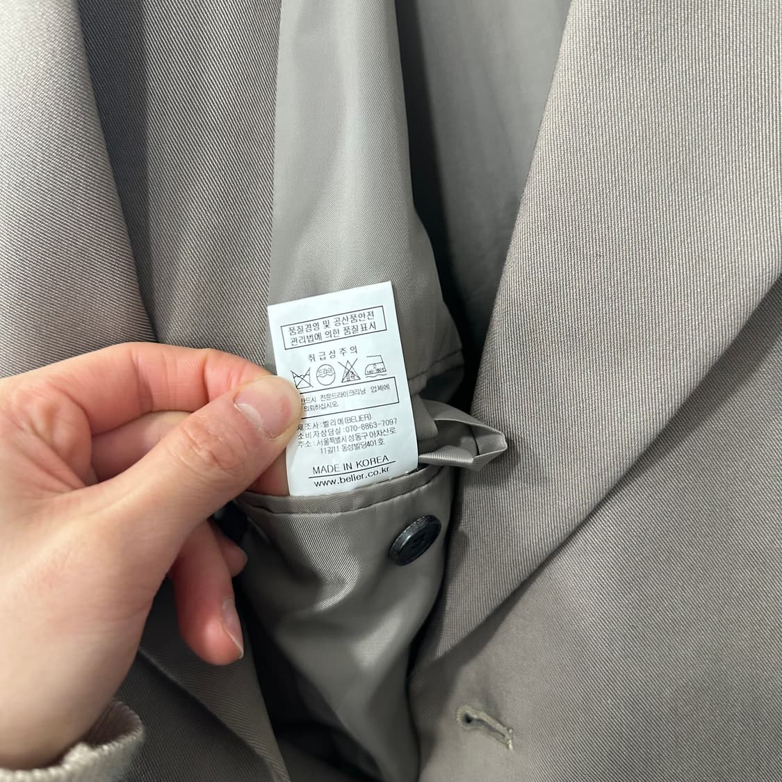 벨리에 텐셀 더블 브레스티드 블레이저 상품이미지5