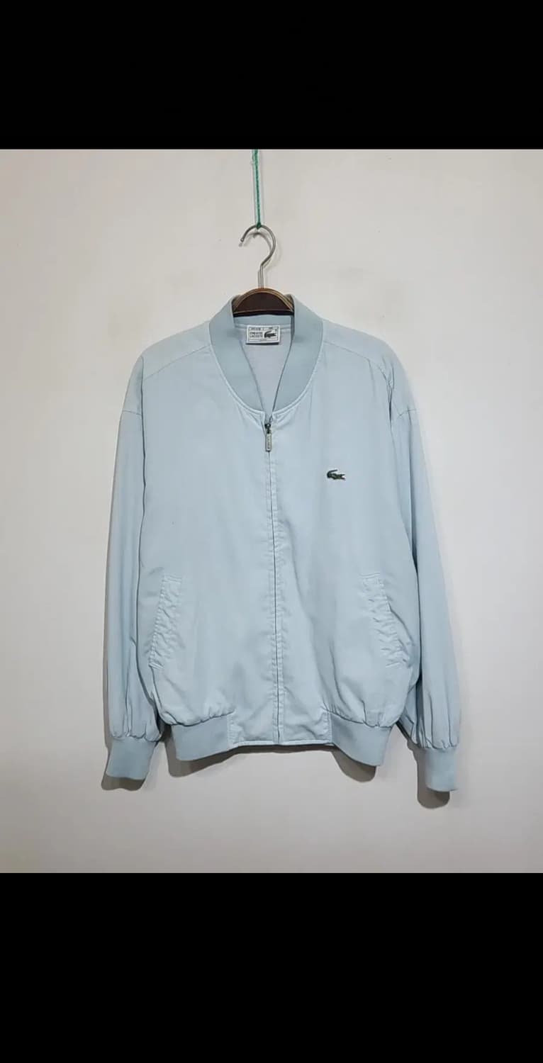 (100) 라코스테 블루종 점퍼 하늘색 로고 자켓 상품이미지1