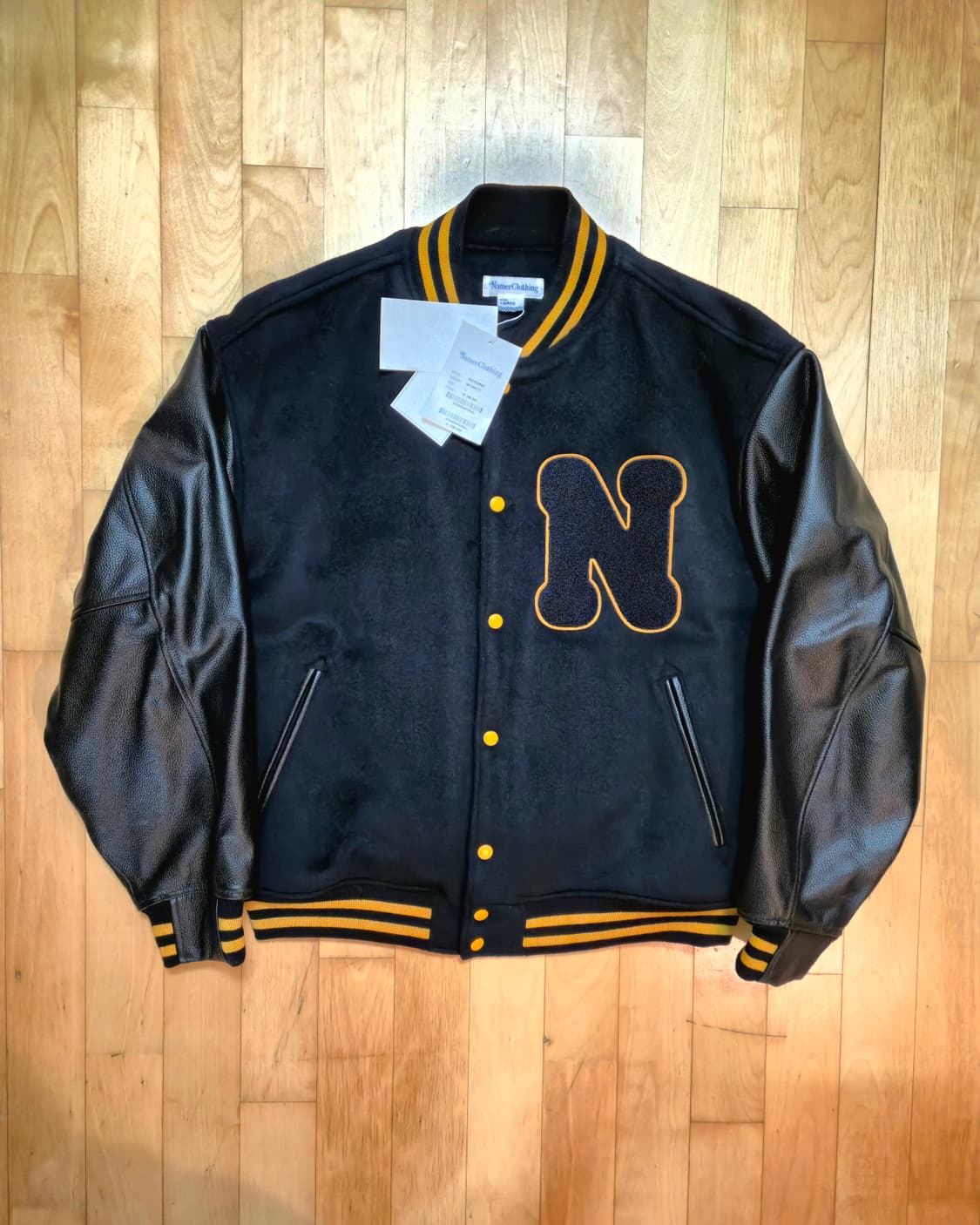 네이머클로딩 바시티 자켓 네이비 L 새제품 상품이미지2