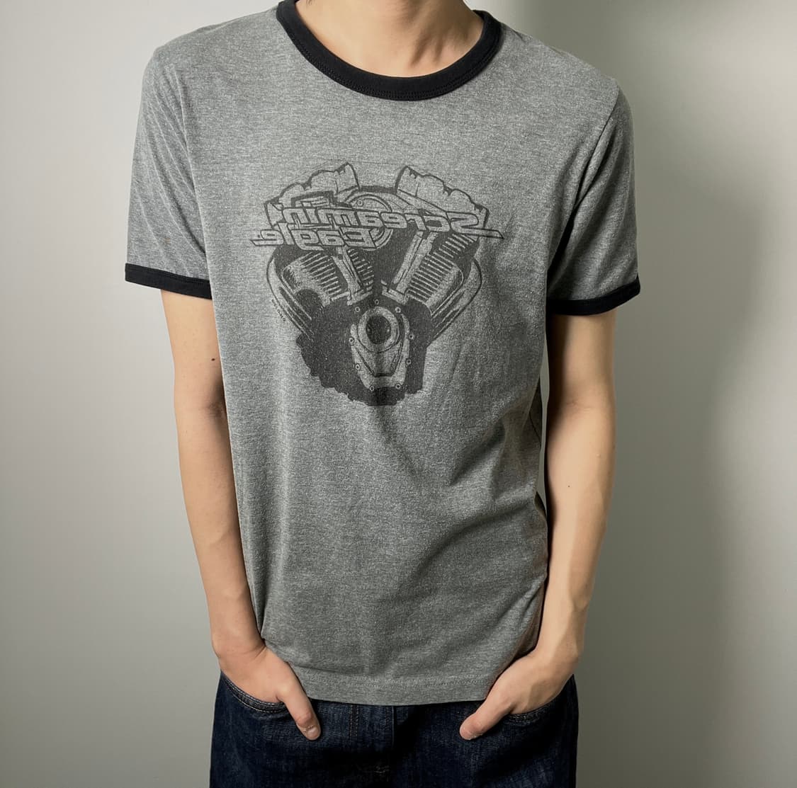 할리데이비슨 스크리밍 이글 링거 반팔 티셔츠 M 상품이미지1